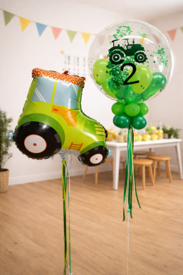 Traktor und Konfetti Ballon